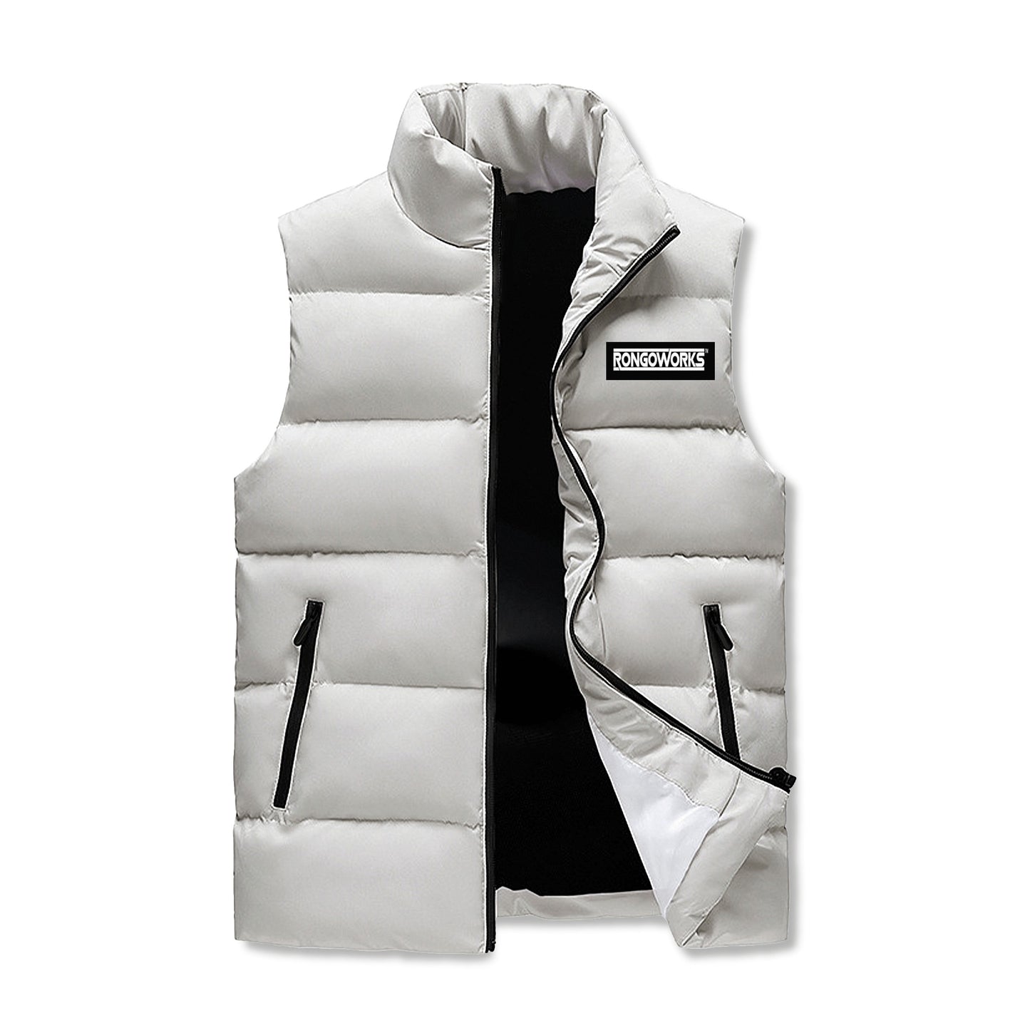 Rongoworks Lysander Mens Standard Collar Puffer Vest Rongoworks