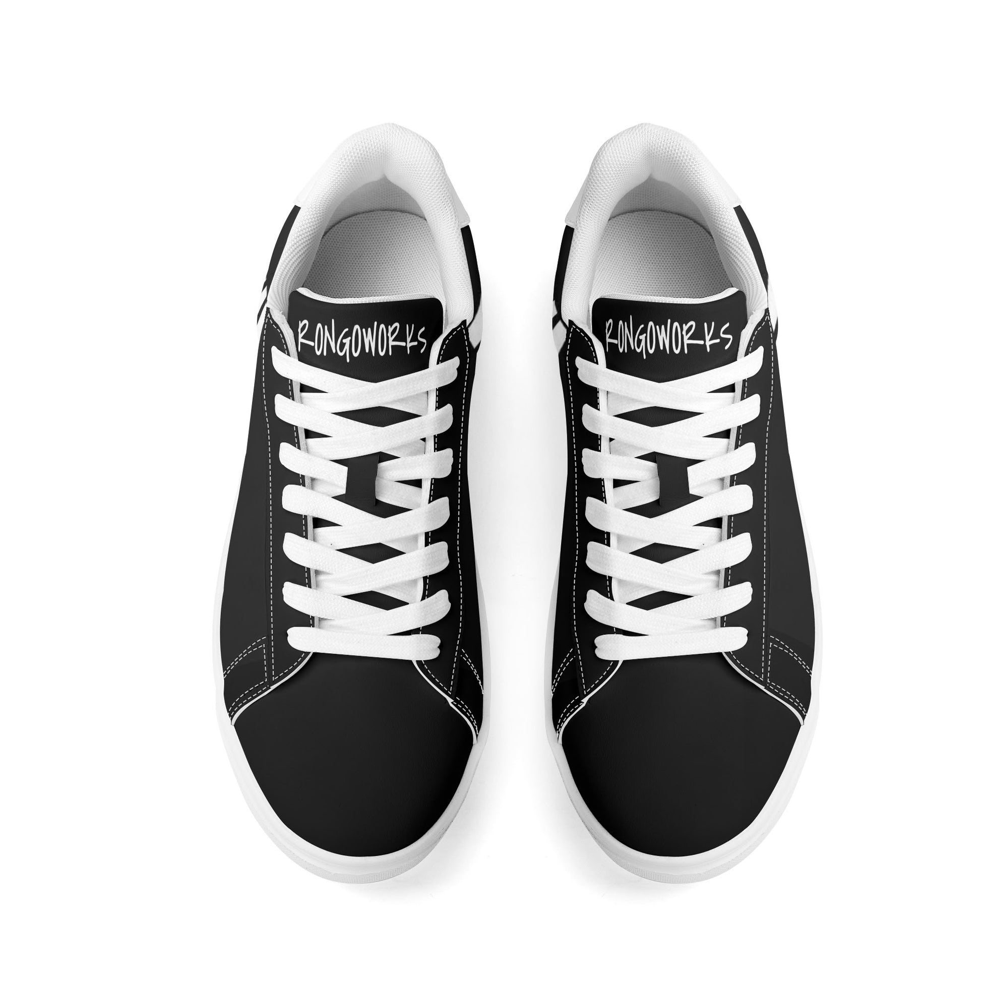 Rongoworks Lightweight Low Top Vegan Leather Skateboard Shoes Rongoworks