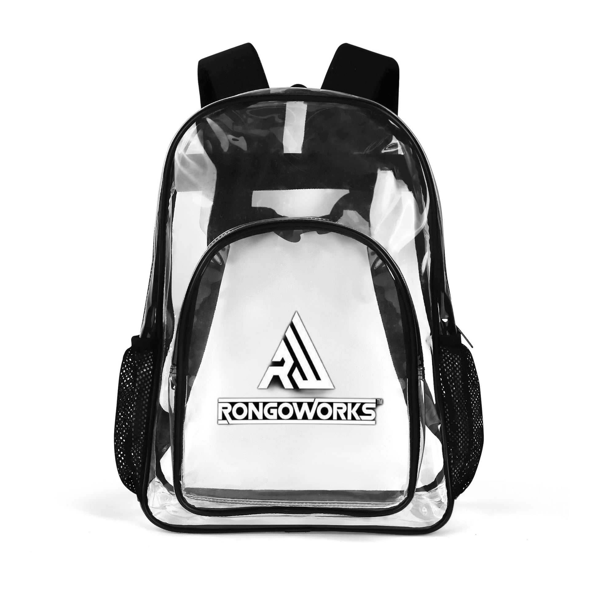 Rongoworks Large 17 Inch Transparent Backpack Rongoworks