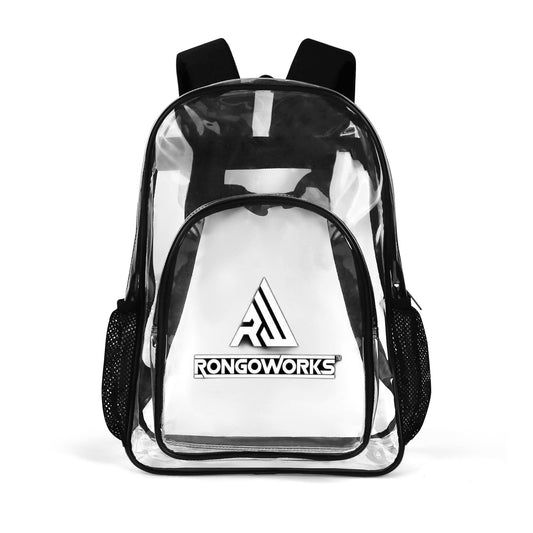 Rongoworks Large 17 Inch Transparent Backpack Rongoworks