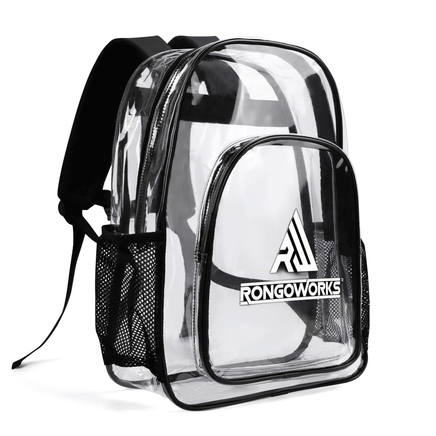 Rongoworks Large 17 Inch Transparent Backpack Rongoworks