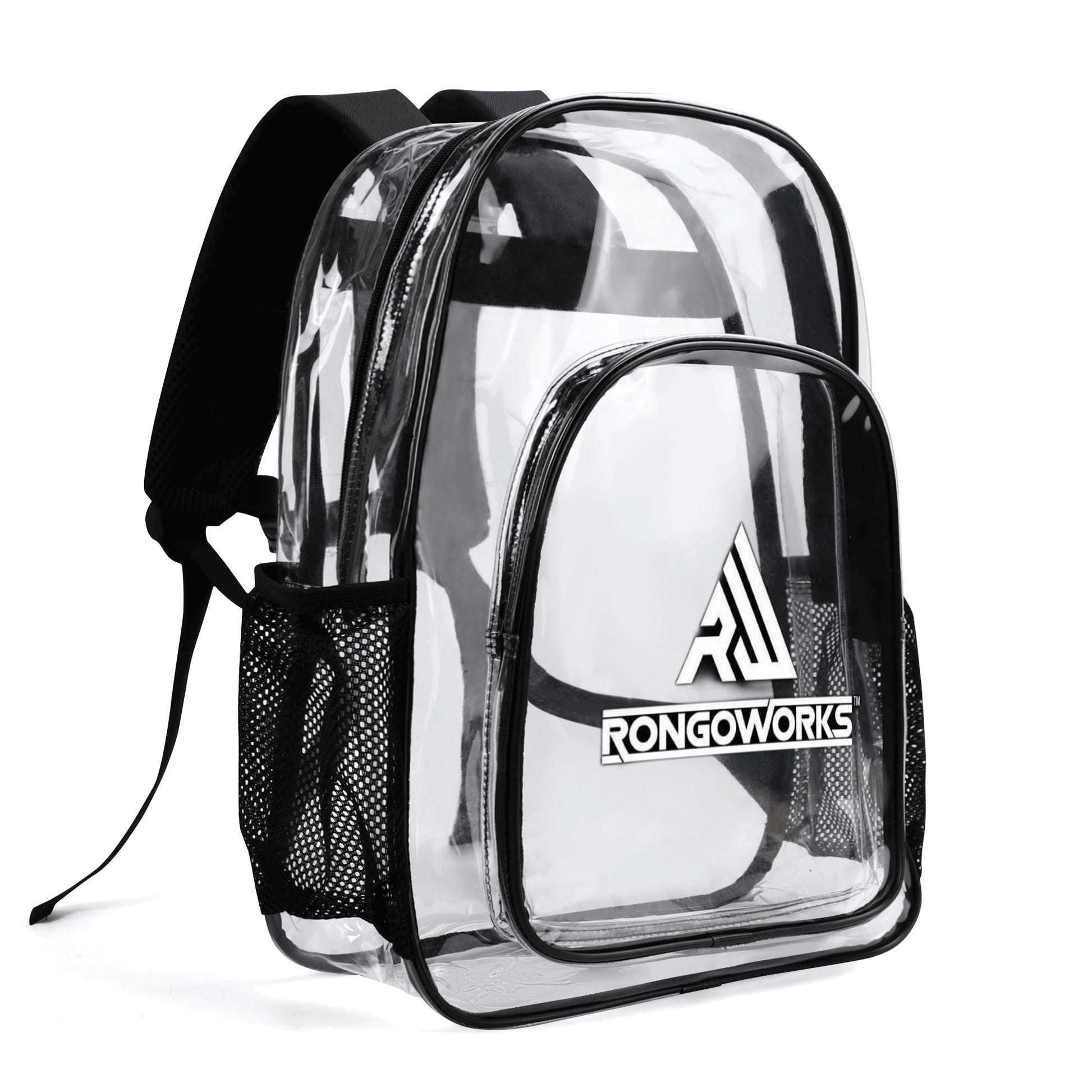Rongoworks Large 17 Inch Transparent Backpack Rongoworks