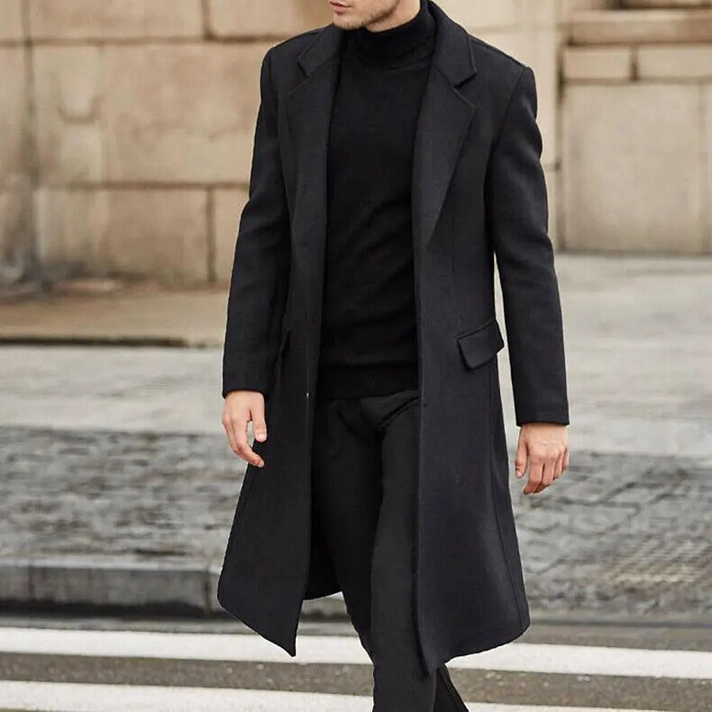 Rongoworks Gregor Men's Mid-Length Trench Coat Rongoworks