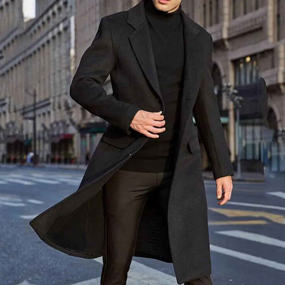 Rongoworks Gregor Men's Mid-Length Trench Coat Rongoworks