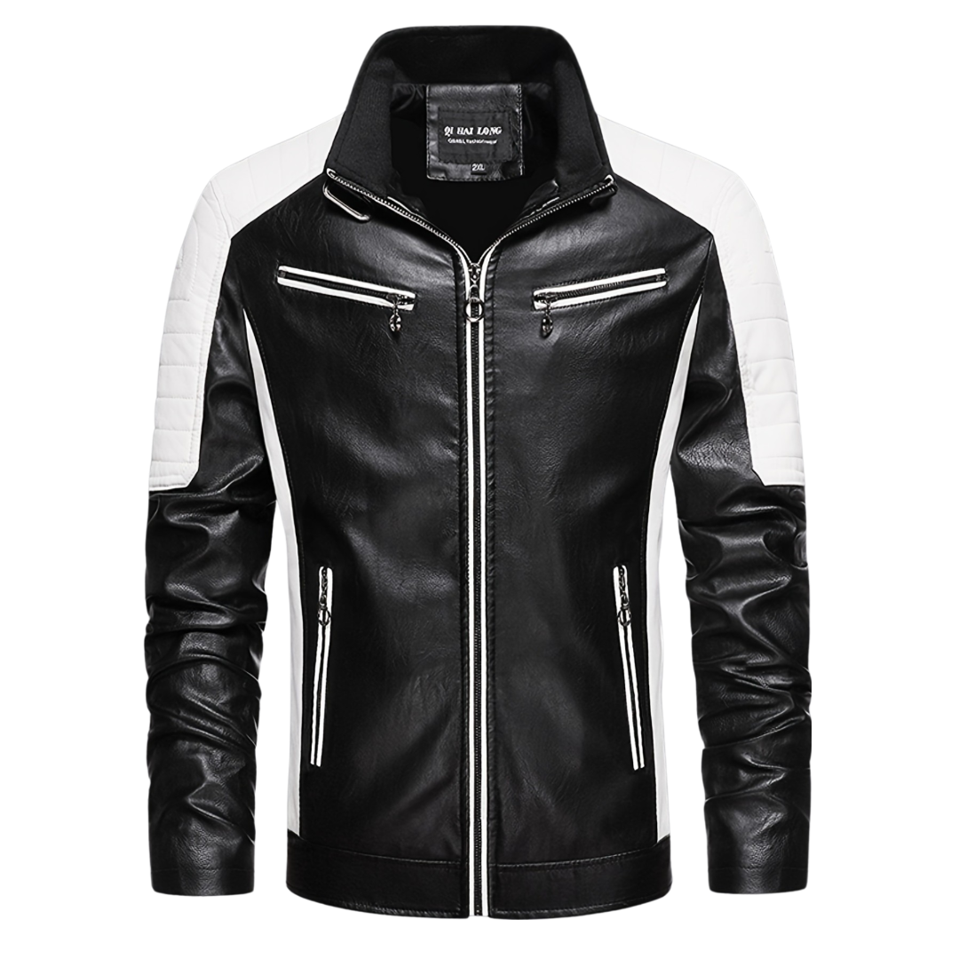 Rongoworks Lycurgus Eco-Leather Jacket With Pockets Rongoworks