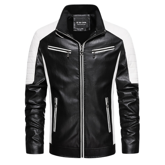 Rongoworks Lycurgus Eco-Leather Jacket With Pockets Rongoworks