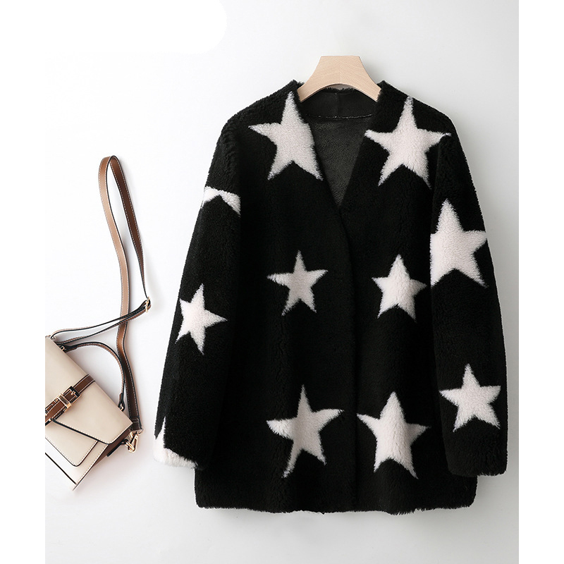 Rongoworks Calida Lambs Wool Shearling Woman Coat Rongoworks