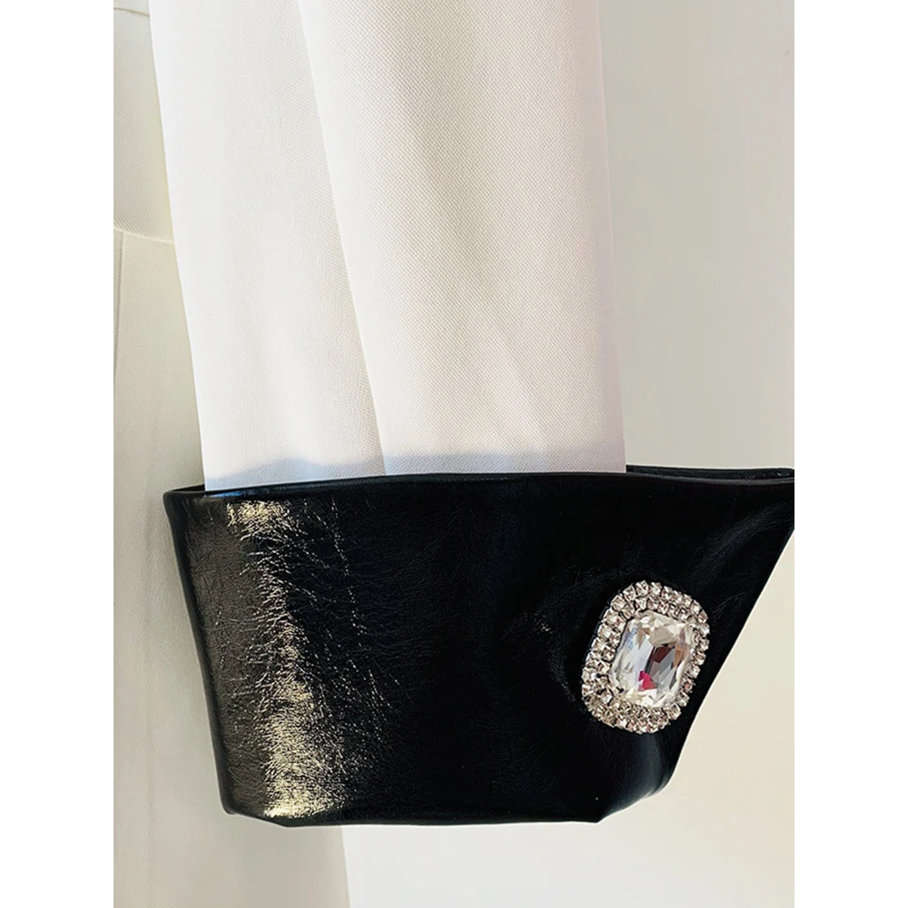 Rongoworks Dahlia Vegan Leather Stitched Women Blazer Rongoworks