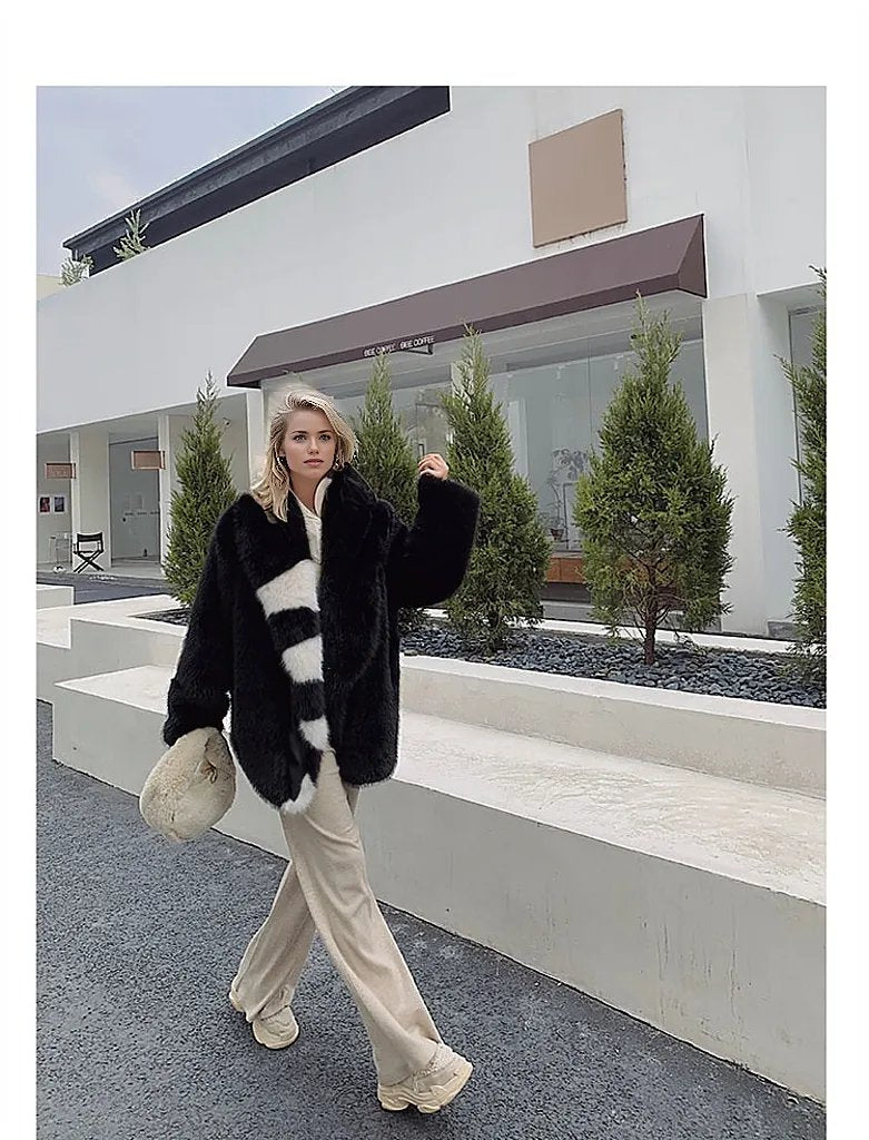 Rongoworks Hera Vintage Women Eco Fur Coat Rongoworks