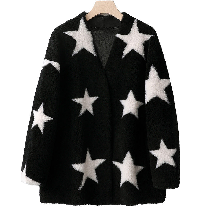 Rongoworks Calida Lambs Wool Shearling Woman Coat Rongoworks