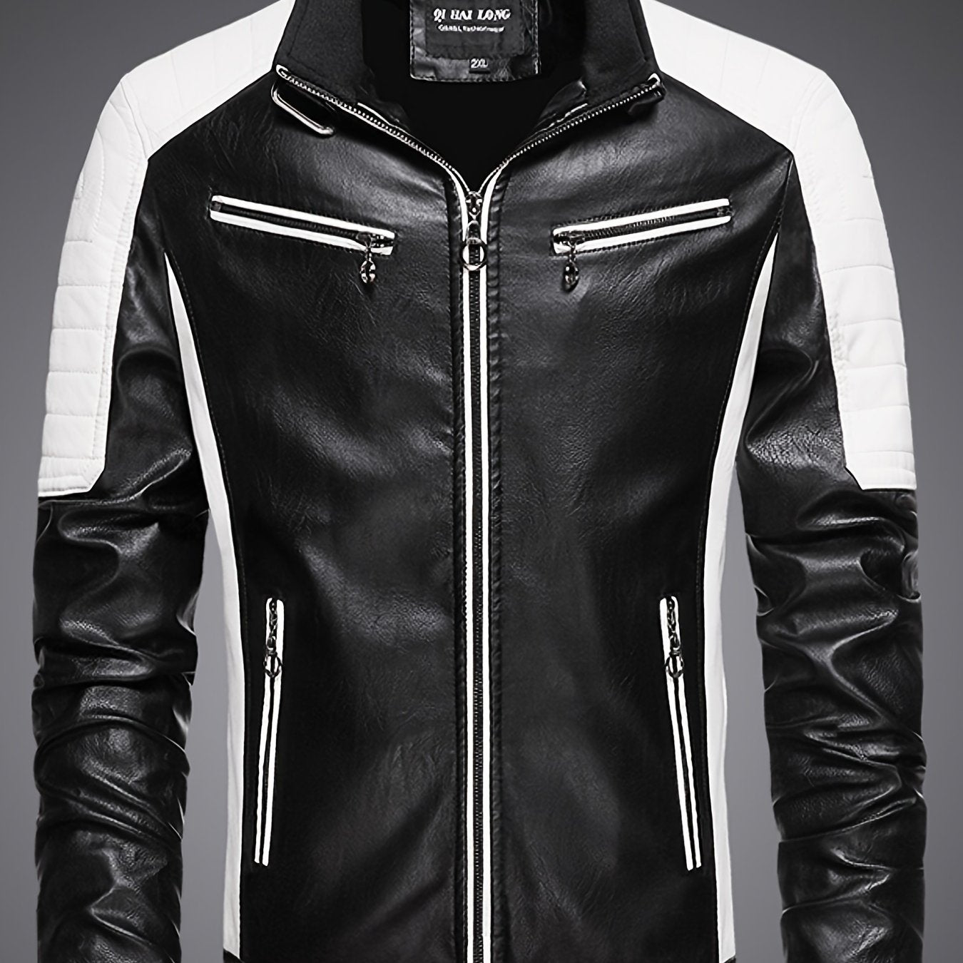 Rongoworks Lycurgus Eco-Leather Jacket With Pockets Rongoworks