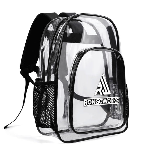 Rongoworks Large 17 Inch Transparent Backpack Rongoworks