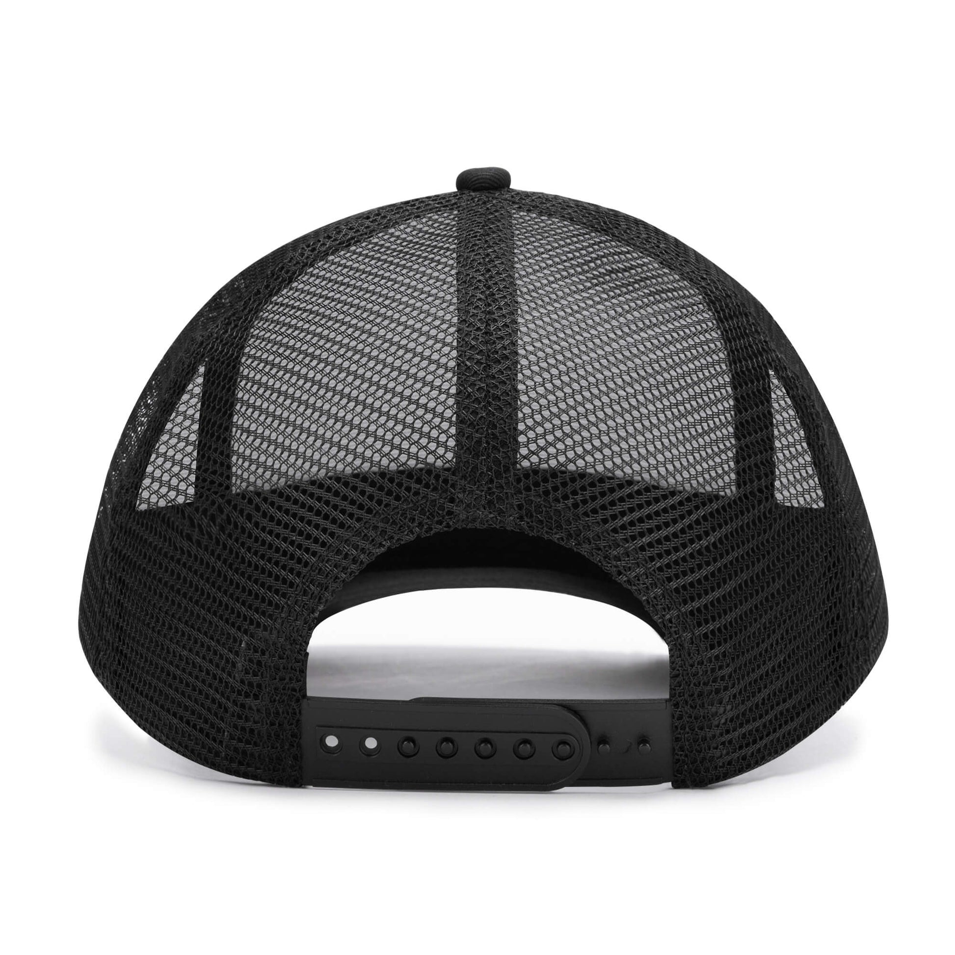 Rongoworks Black Heart Mesh Trucker Hats Rongoworks