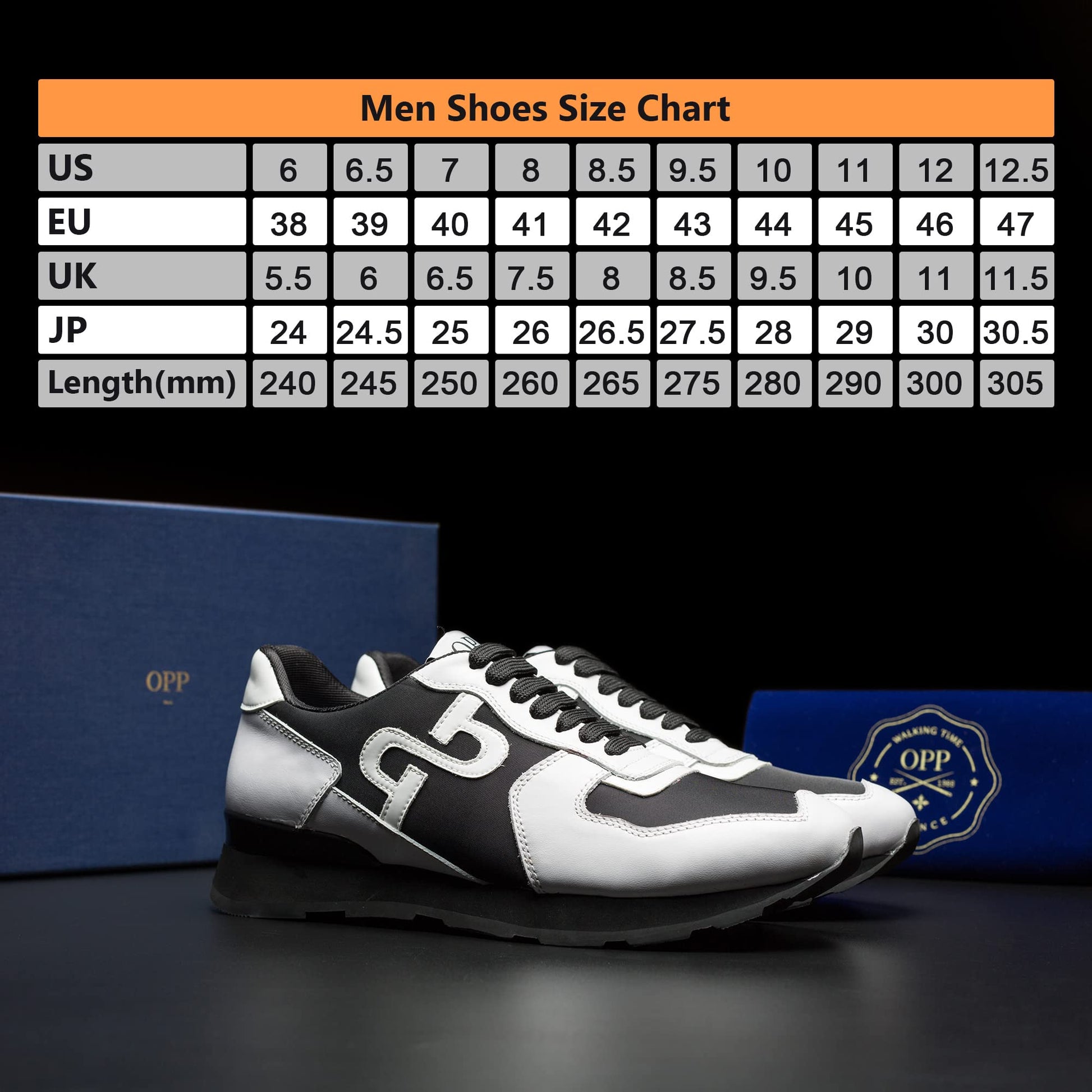 OPP Men's Fashion Sneakers Casual Lace-up Suede Leather Shoes Running Athletic Tennis Sports Gym Rongoworks