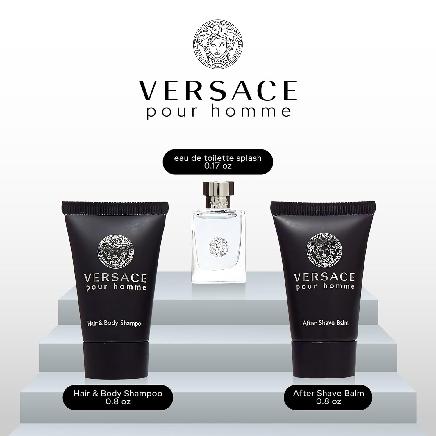 Versace Pour Homme for Men, 3 Piece Mini Gift Set Rongoworks