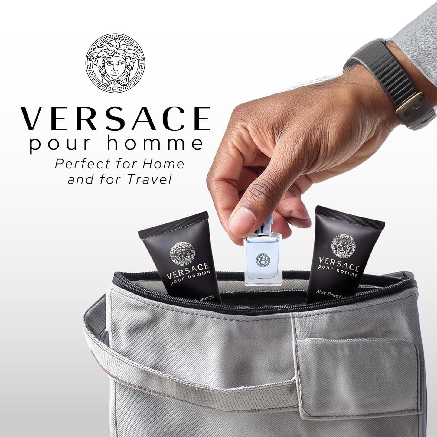 Versace Pour Homme for Men, 3 Piece Mini Gift Set Rongoworks