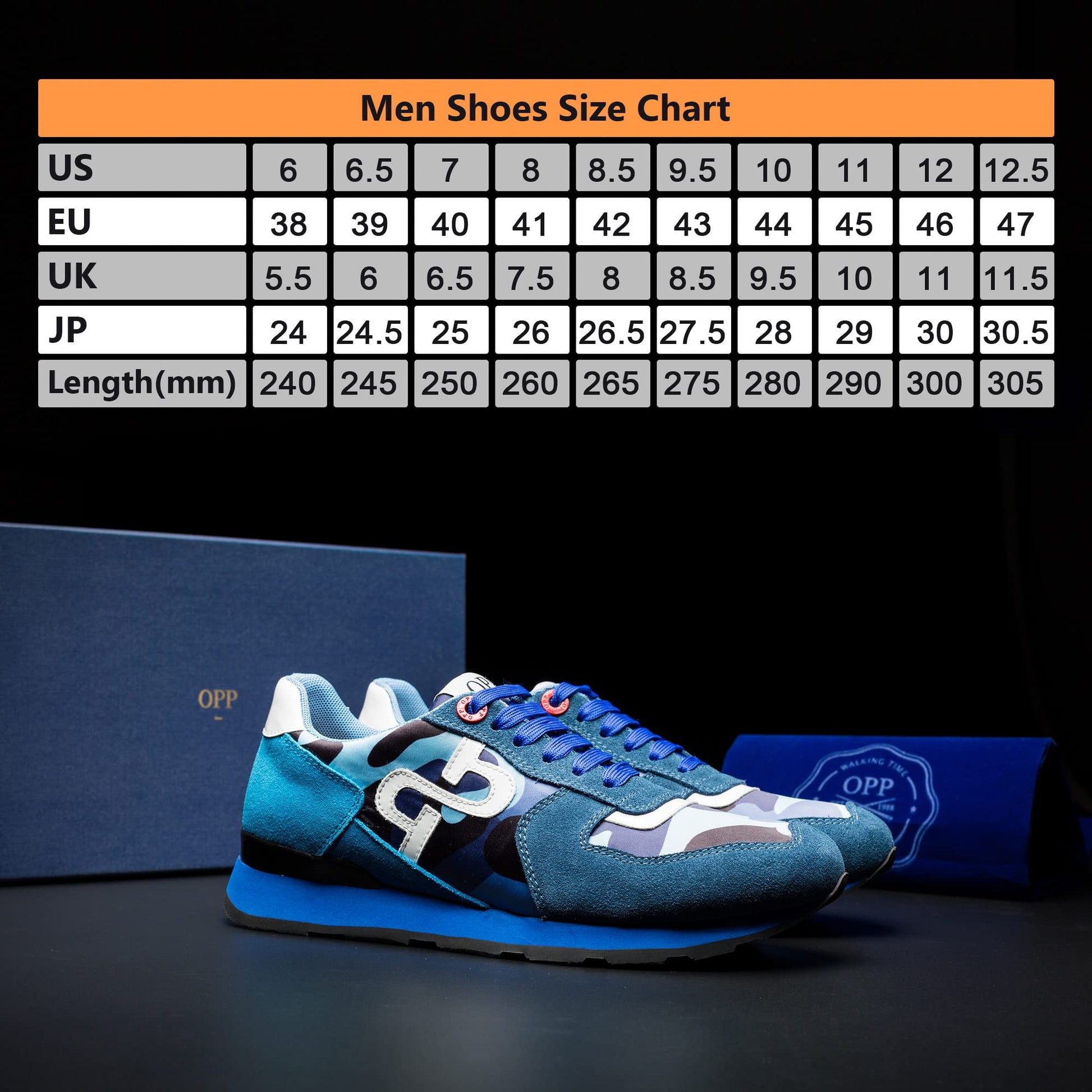 OPP Men's Fashion Sneakers Casual Lace-up Suede Leather Shoes Running Athletic Tennis Sports Gym Rongoworks