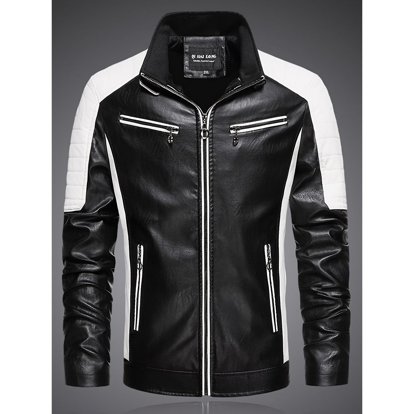 Rongoworks Lycurgus Eco-Leather Jacket With Pockets Rongoworks