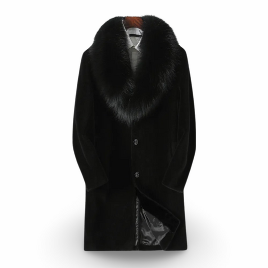 Rongoworks Mario Winter Coat with Eco Fox Fur Collar