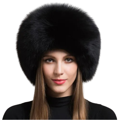 Rongoworks Adira Fox Fur Women Hat with Earmuffs Rongoworks