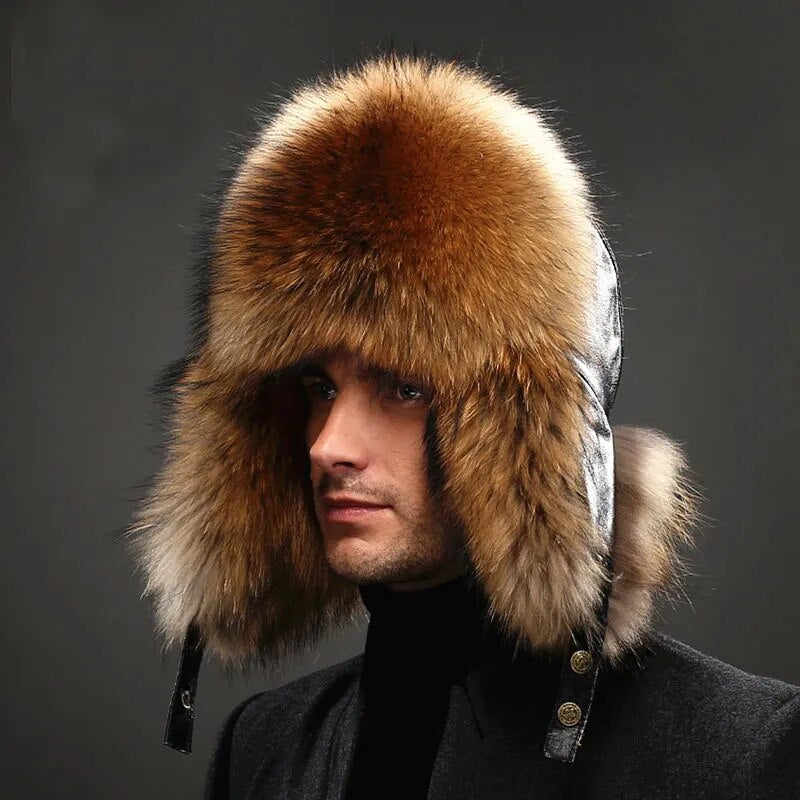 Rongoworks Fur Trapper Hat Men Rongoworks