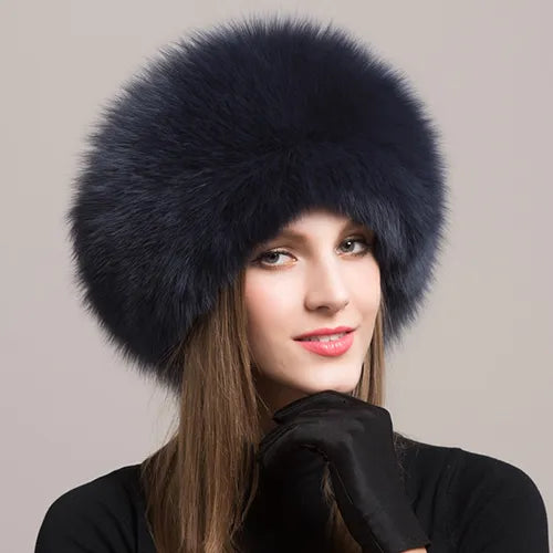 Rongoworks Adira Fox Fur Women Hat with Earmuffs Rongoworks