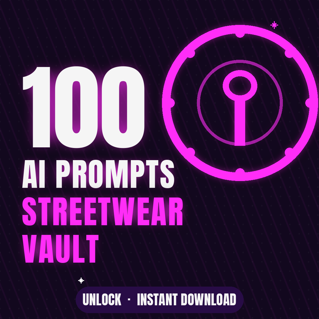 Streetwear AI Prompt Vault — 100 Prompts