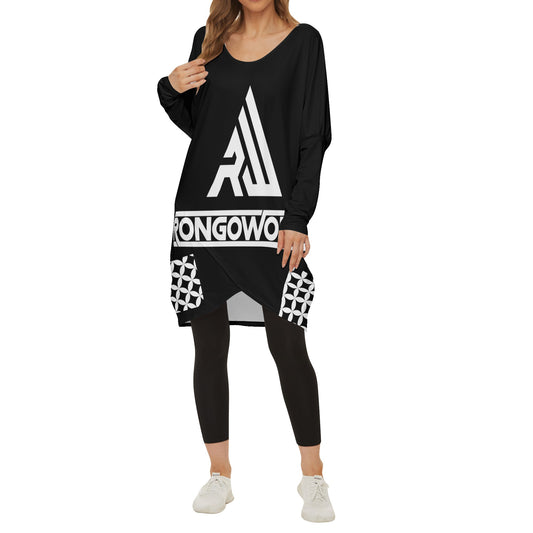 Women's Casual Long Sleeve Middle Dress Rongoworks